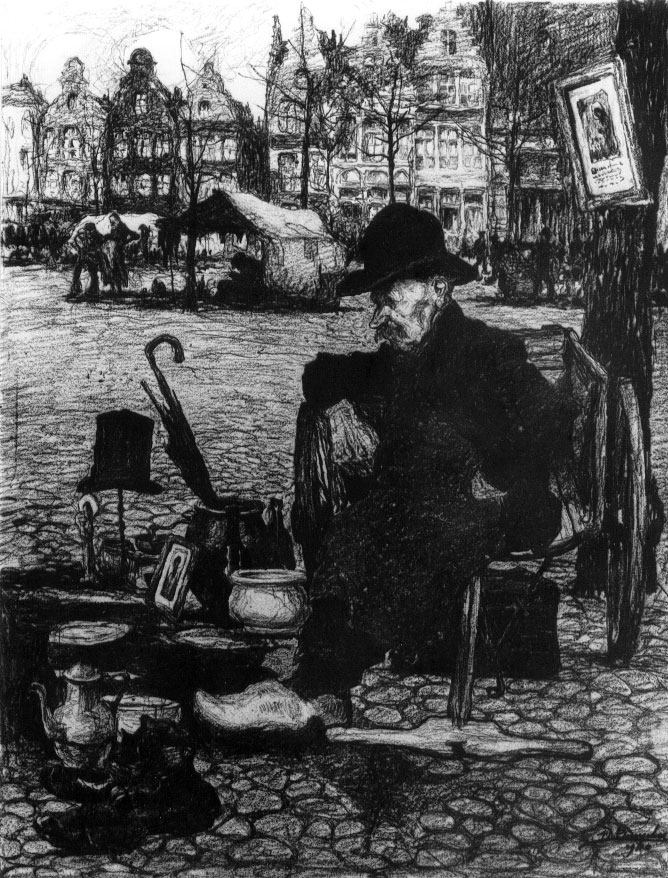A0274 BROCANTEUR  VRIJDAGSMARKT  GENT
