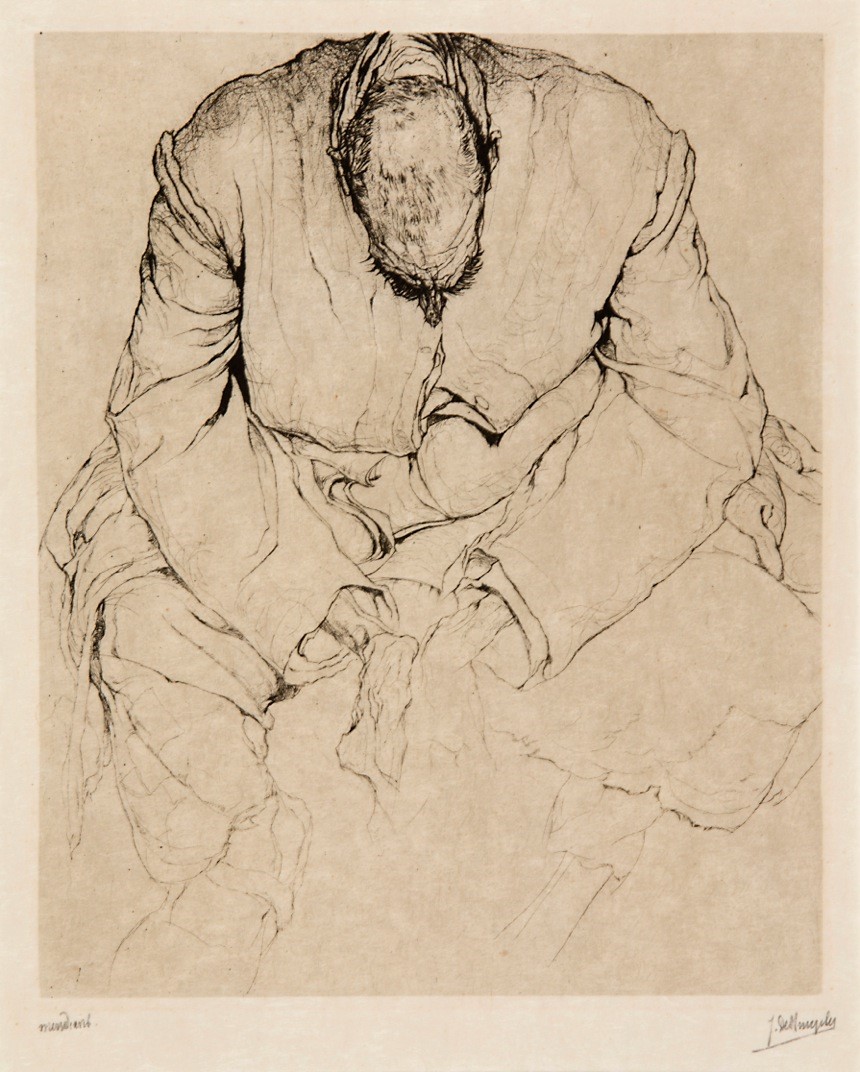 J.D.B. 134A MENDIANT A LA TETE INCLINEE 1921
Dit exemplaar is niet genummerd wat normaal niet kan.
Ontdekt in augustus 2017 door Mevrouw A.D.W. in D & Art Galerie - Gebroeders Van De Veldestraat 10 - 9000 Gent
H 328 - B 268
L.R. 99
