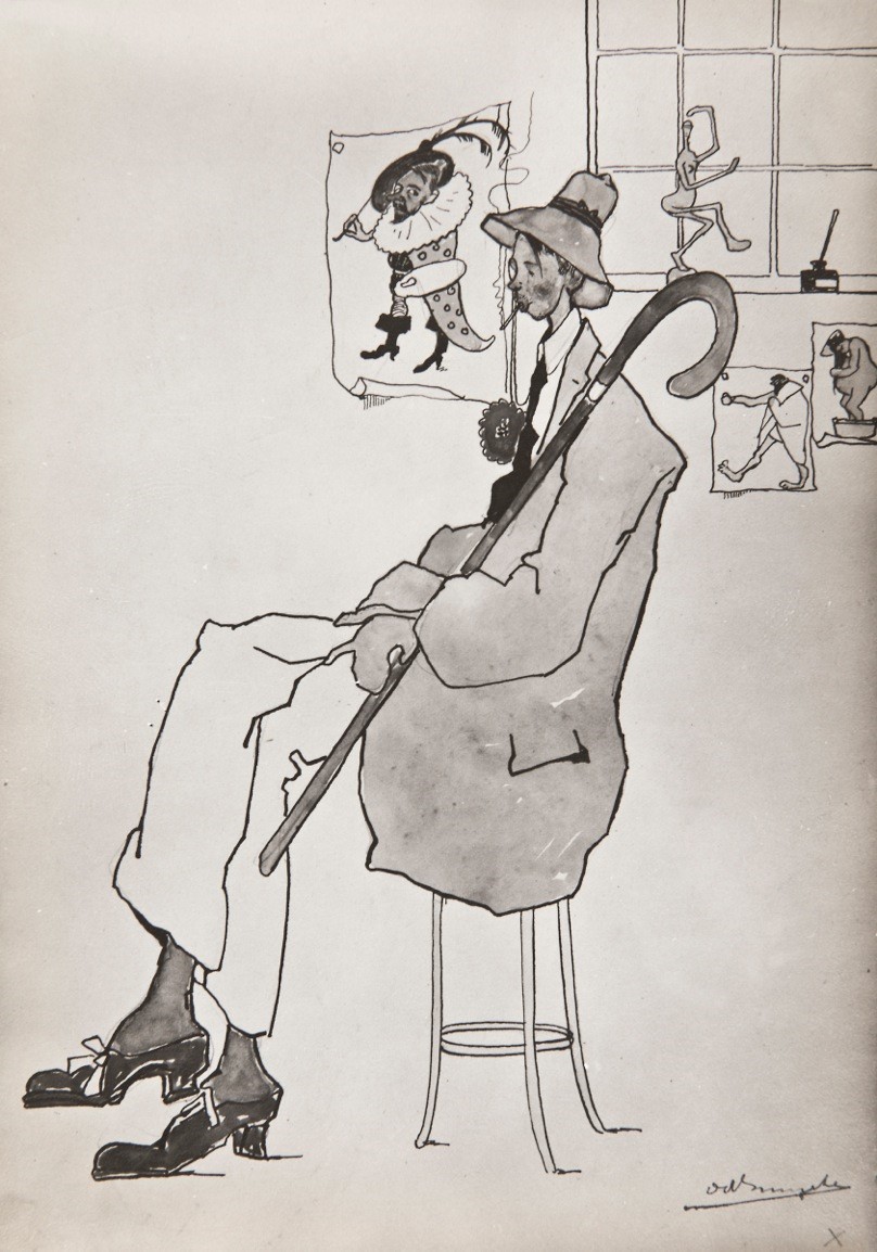 A.277 EEN VAN JULES DE BRUYCKER'S SPIRITUELE TEKENING
