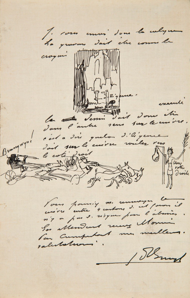 xxx BRIEF VAN JULES DE BRUYCKER AAN ZIJN DRUKKER A. VAN CAMPENHOUT
