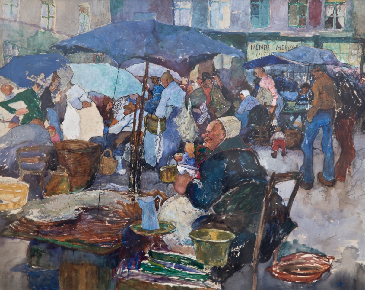 A.273  VISMARKT TE BRUGGE ROND 1910
