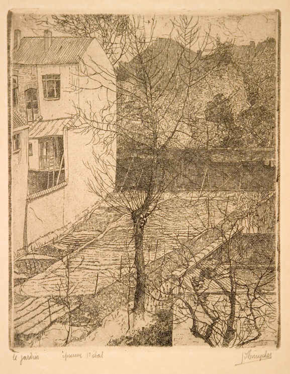 J.D.B. 249  JARDIN 1928
Ook getiteld "Mijn groenseltuin"
H 200-B 160
L.R.156

