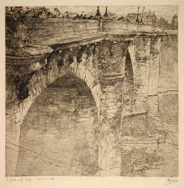 J.D.B. 194  PONT NEUF 1925
Uitzonderlijke staat
H 360-B 280  de prent is H. 276 - B. 270.
L.R.N.M.

