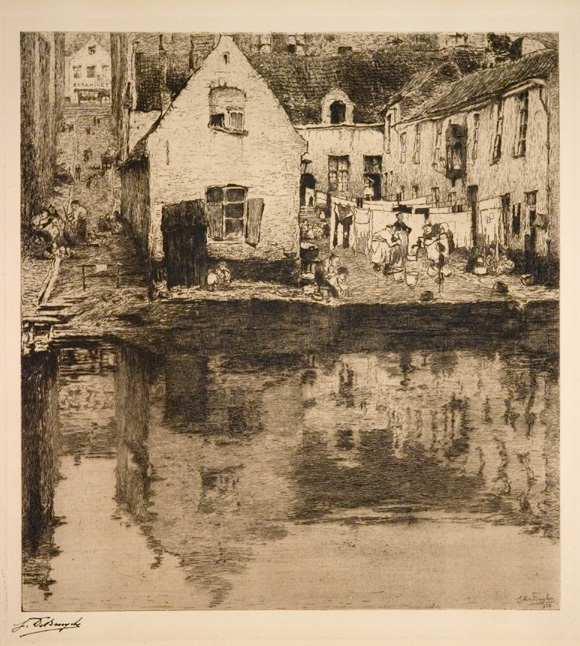 J.D.B. 017A  VEERGREPPE // VIEILLE COUR EN FLANDRE 1906
H 383-B 352
L.R.13
