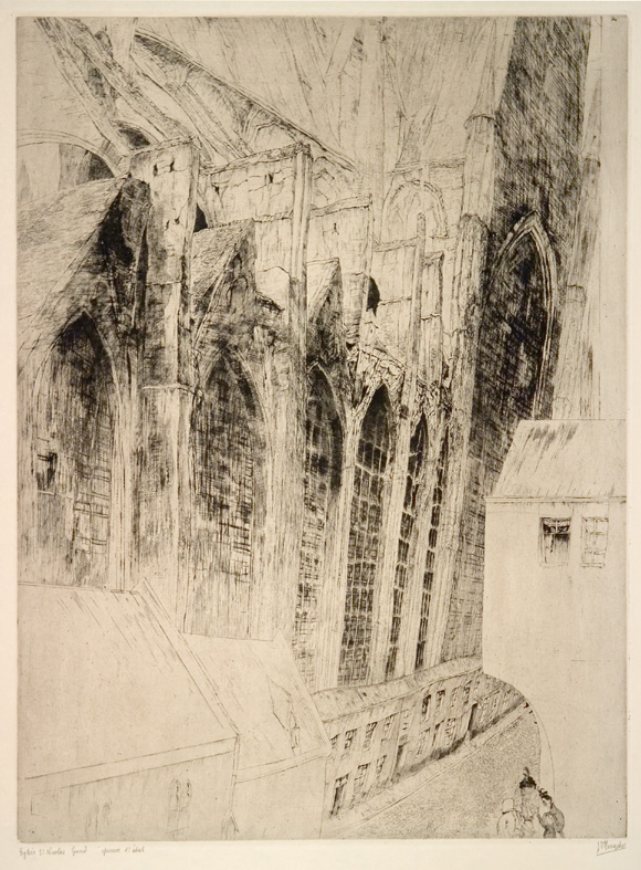 J.D.B. 244  RUE DU CHAPEAU ROUGE A GAND - KLEIN TURKIJE // L'EGLISE ST.NICOLAS 1928
H 510-B 376
L.R.152
