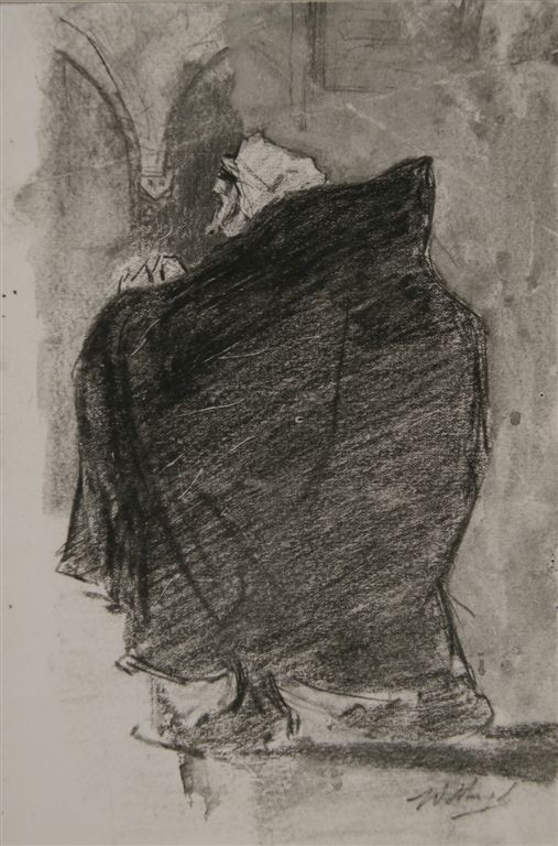 A.187  BIDDENDE VROUW
