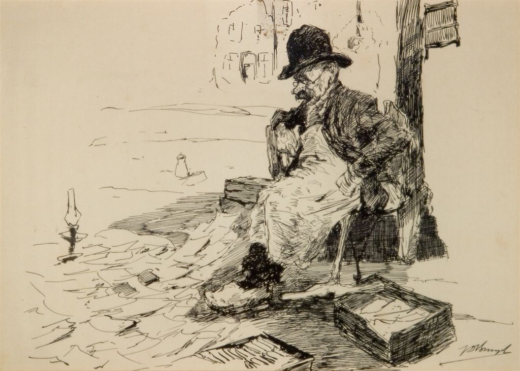 A0272   BOEKENVERKOPER OP DE OUDE MARKT TE GENT
