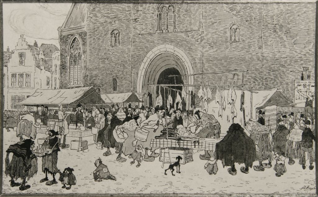 A0267  ST.JACOBSMARKT  GENT  
Pentekening

