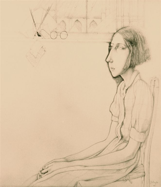 A0443  JONG MEISJE IN ATELIER

