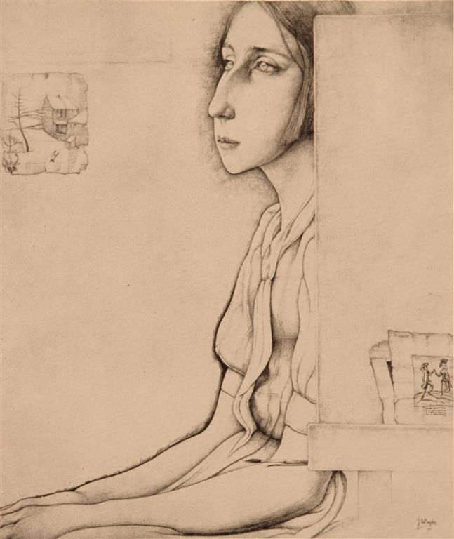 A0444  JONG MEISJE IN ATELIER
