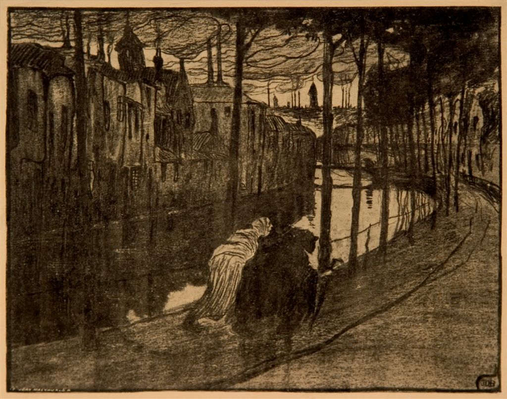 10 ILLUSTRATIE UIT HET BOEK "EN VILLE MORTE" VAN FRANZ HELLENS
