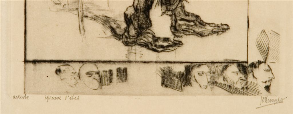 J.D.B. 224A FIGUREN IN DE MARGE
De Bruycker deed dit zeer uitzonderlijk. Twee exemplaren gekend.
