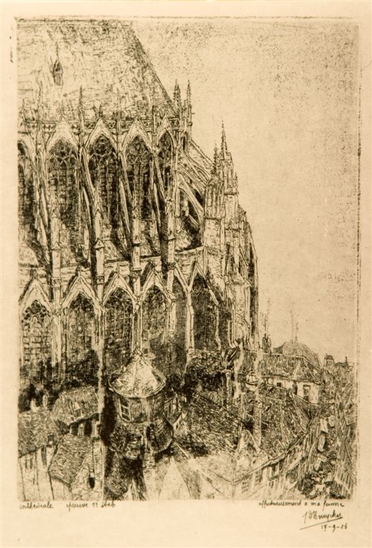 J.D.B. 212 B  CATHEDRALE D'AUDENAERDE 1926
