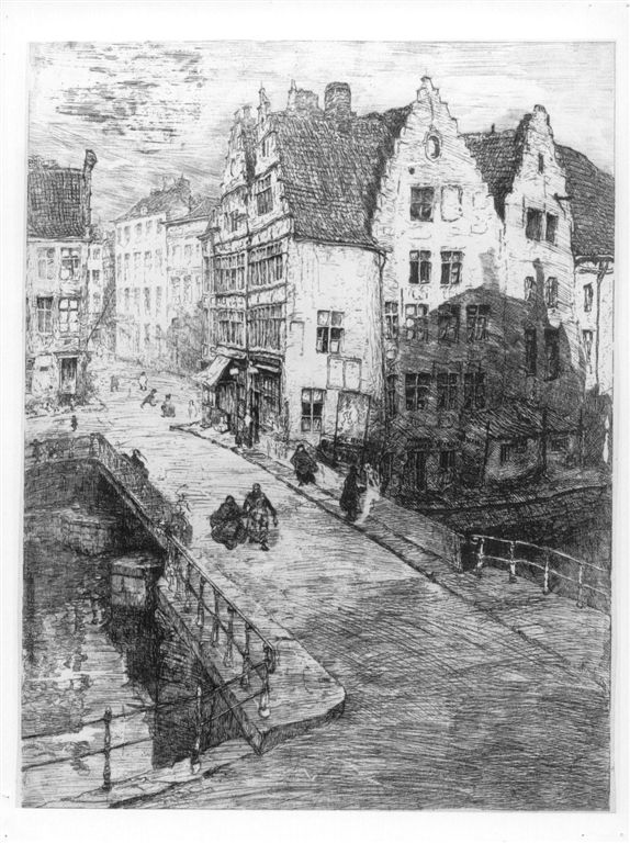 J.D.B. 044 VIEUX PIGNONS A GAND***
Uitzonderlijke staat
H 580-B 435
Andere plaat dan het JDB nr. 045.
L.R.N.M.
Mocht iemand deze ets zien of in zijn bezit hebben, ware het zeer aangenaam ons daarvan te verwittigen
