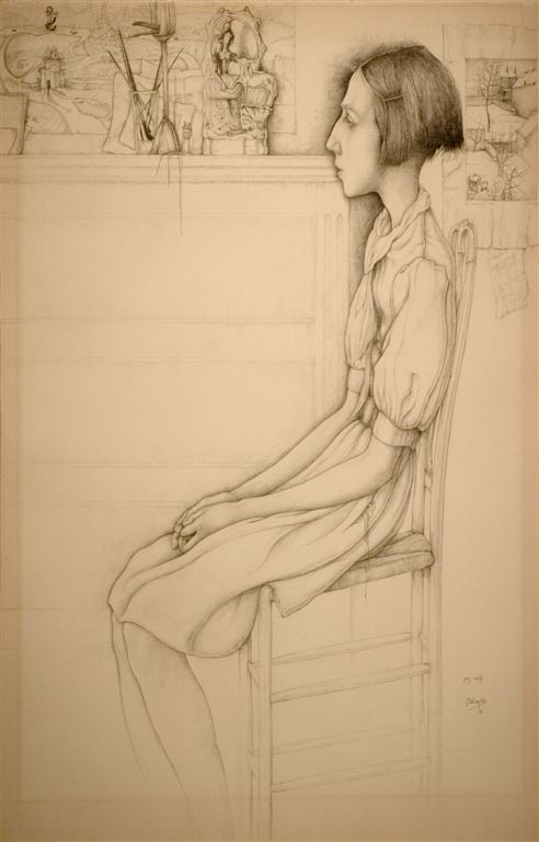A0448  JONG MEISJE IN ATELIER 1936
