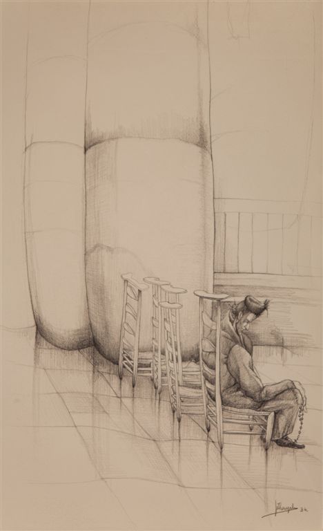 C0003 STUDIE // SINT NIKLAASKERK 
Permanent tentoongesteld in Sint Niklaaskerk Gent
Dit als aandenken aan Jules De Bruycker ter gelegenheid van de opening van de hoofdingang na 50 jaar restauratie
